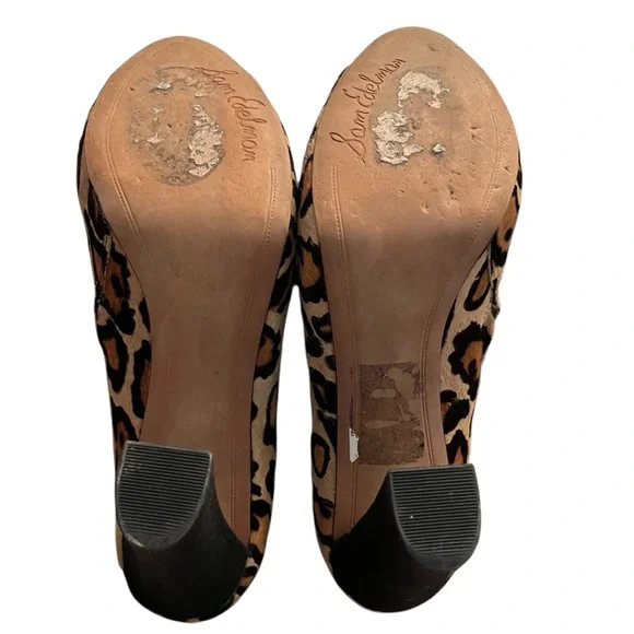 Sam Edelman size 10 Felix leopard calf hair platform bootie NWOT